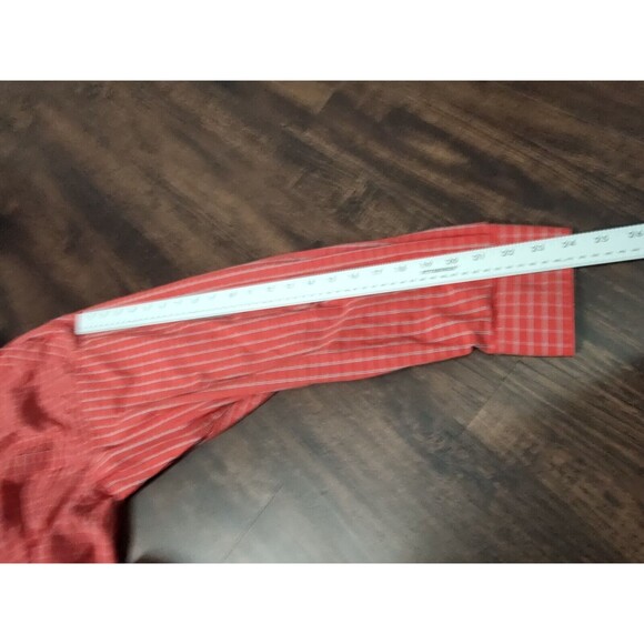 Ariat Pro Series Shirt Button Up XL Red Plaid Long Sleeve Logo Fitted Mens - Picture 8 of 11